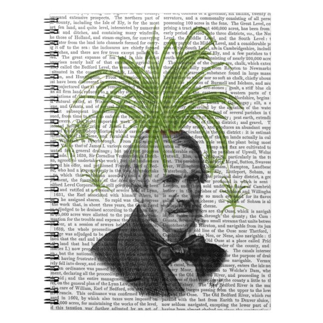 Spider Plant Head Notebook (Front)