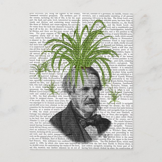 Spider Plant Head Postcard (Front)