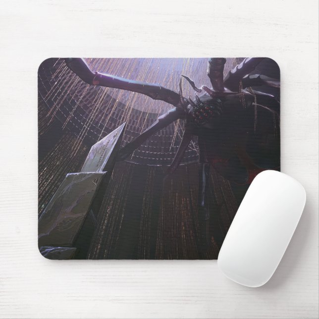 Spider Queen Gaming Mousepad | Gothic Theme Design (With Mouse)