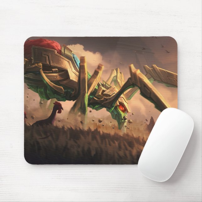 Spider Queen Gaming Mousepad | Gothic Theme Design (With Mouse)