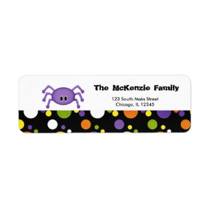Spider Return Address Label