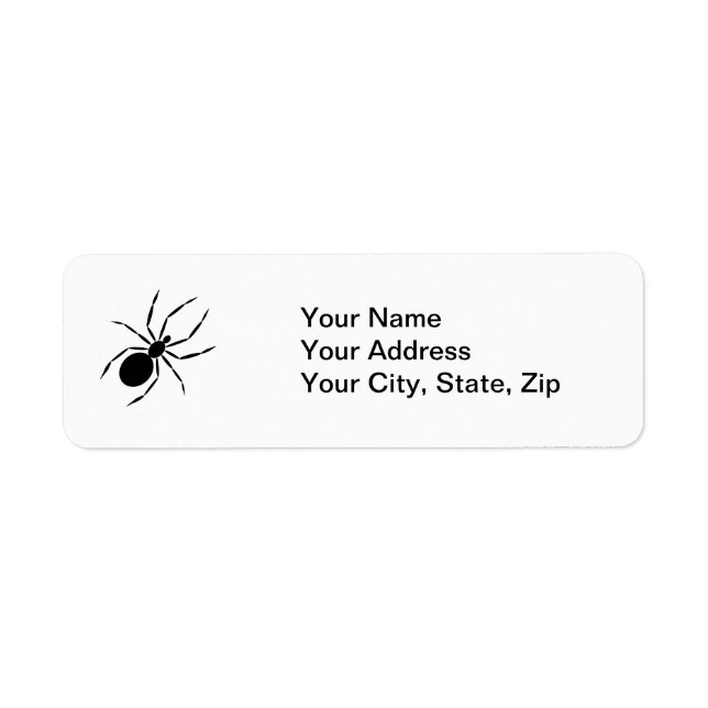 Spider Return Address Label (Front)