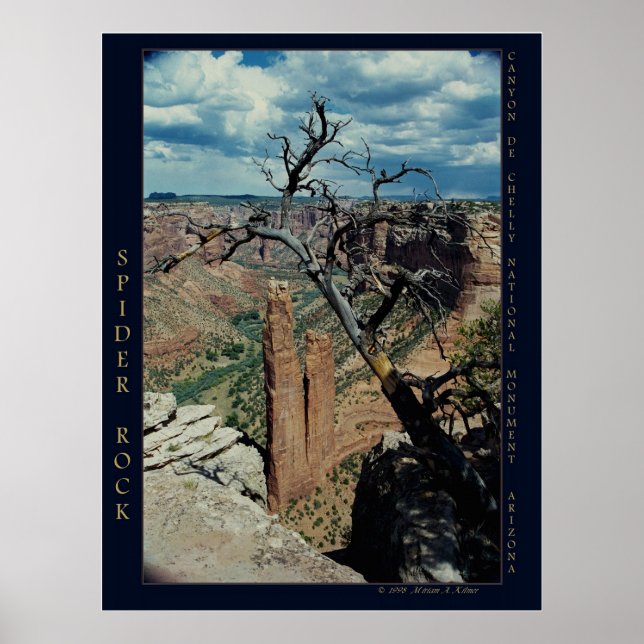 "Spider Rock, Canyon de Chelly" nature photograph Poster (Front)