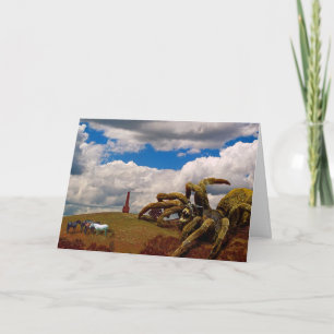 Spider Science-Fiction Collage Card