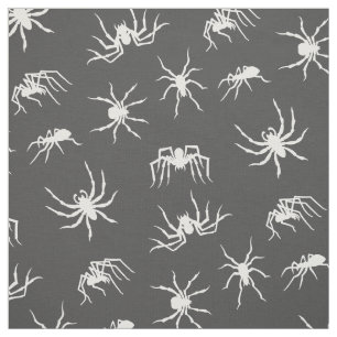 Spider Silhouettes Pattern Fabric