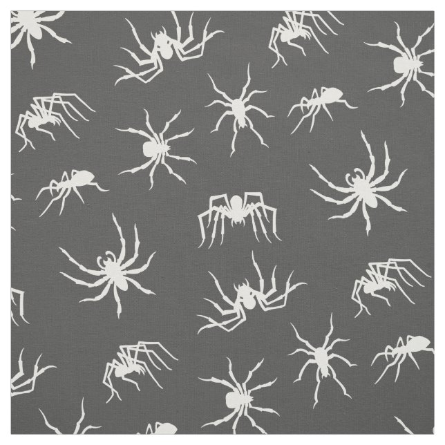 Spider Silhouettes Pattern Fabric (Swatch)
