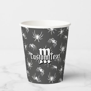 Spider Silhouettes Pattern Paper Cups