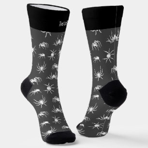 Spider Silhouettes Pattern Socks