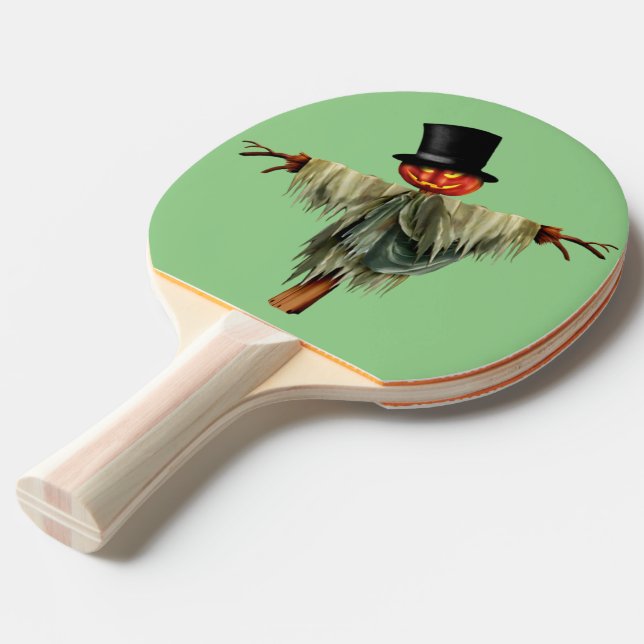 Spider Spin: Halloween-themed Ping Pong Paddle (Front Angle)