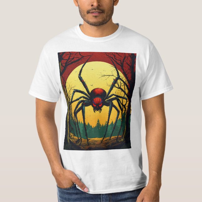 Spider Threads" "Arachnid Attire" "Fashionable Fan T-Shirt (Front)