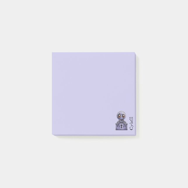Spider Tombstone Purple Post-it Notes (Front)