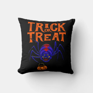 Spider Trick Or Treat Shirt Women Funny Halloween Cushion