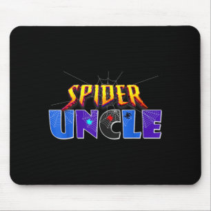 Spider Uncle Design Fathers Day Matching Family Mouse Pad