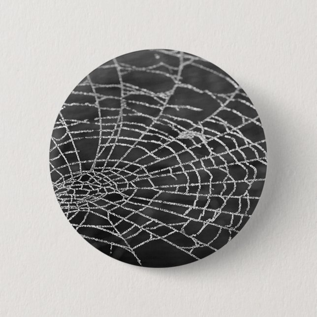 Spider Web 6 Cm Round Badge (Front)