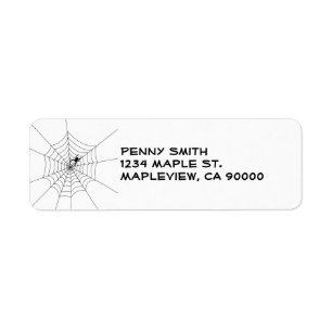 Spider Web Address Labels
