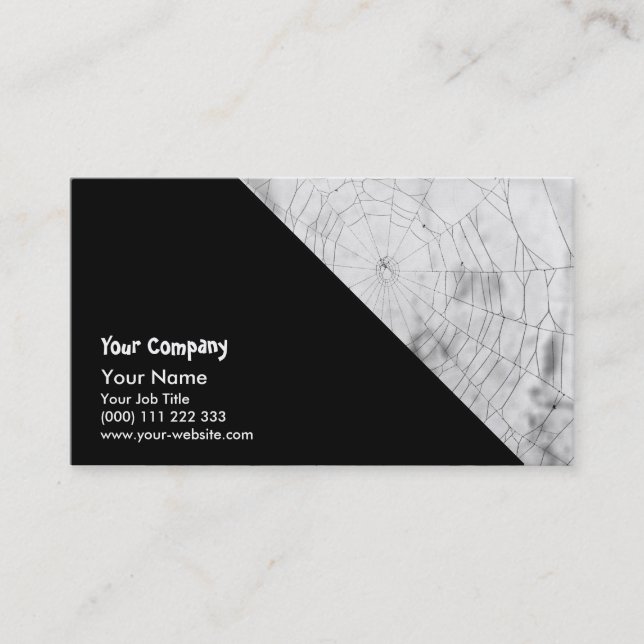 Spider web business card (Front)
