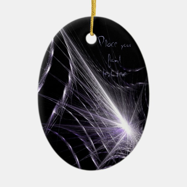 Spider Web Ceramic Tree Decoration (Front)