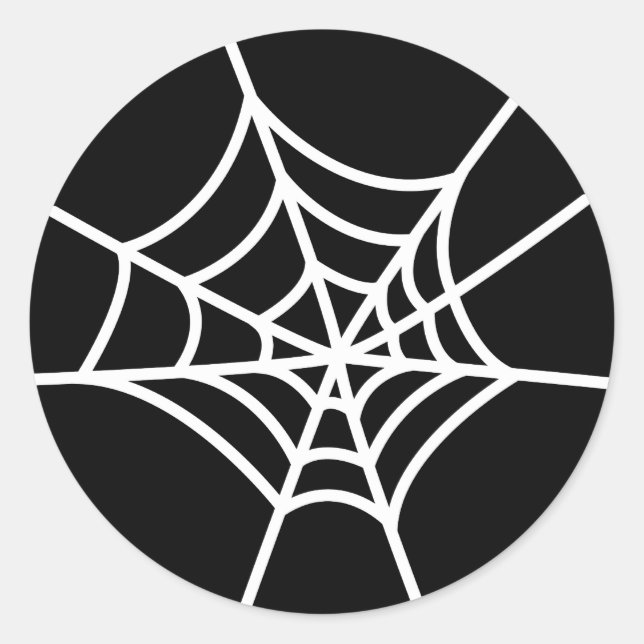 Spider Web Classic Round Sticker (Front)
