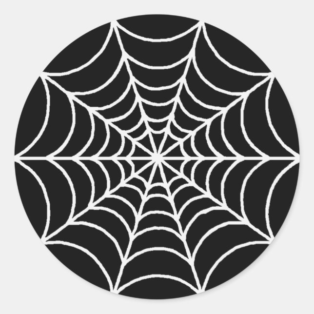 Spider Web Classic Round Sticker (Front)