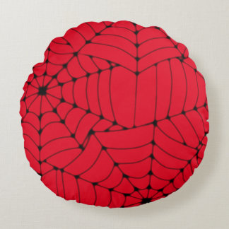 Spider Web Custom 16 inch Round Throw Pillow