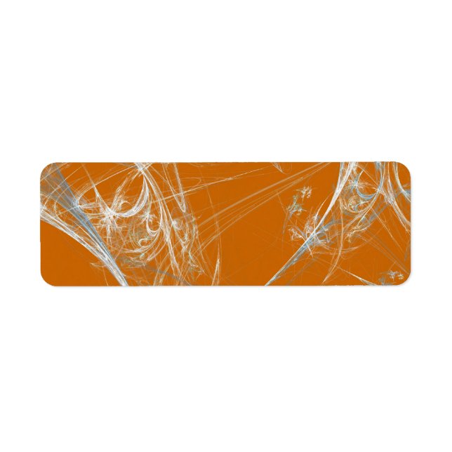 Spider Web Fract Background Return Address Sticker (Front)