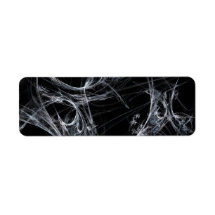 Spider Web Fract Background Return Address Sticker