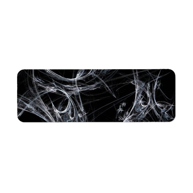 Spider Web Fract Background Return Address Sticker (Front)