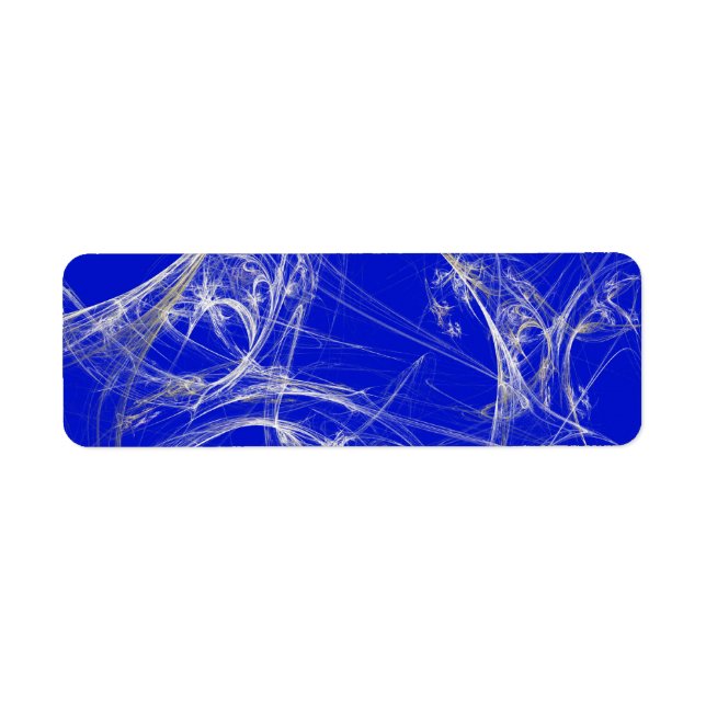 Spider Web Fract Background Return Address Sticker (Front)