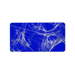 Spider Web Fractal Background Address Sticker