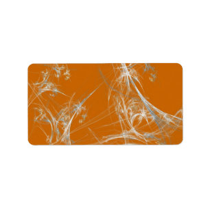 Spider Web Fractal Background Address Sticker