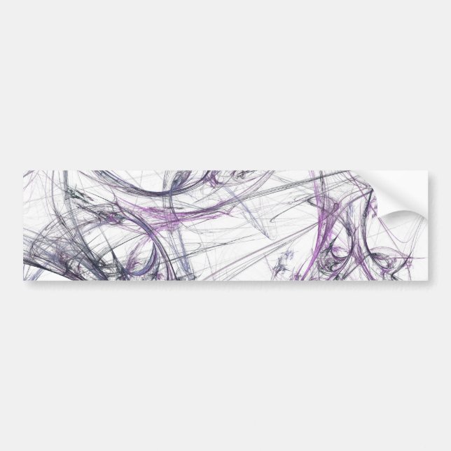 Spider Web Fractal Background Bumper Sticker (Front)