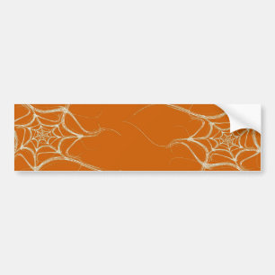 Spider Web Fractal Background Bumper Sticker