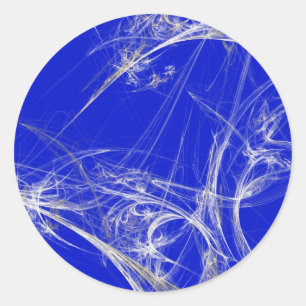 Spider Web Fractal BackgroundRound Sticker