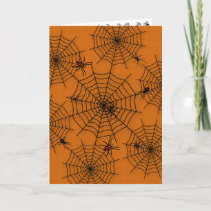 Spider Web Greeting Card