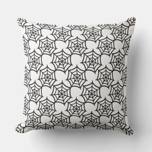 spider web halloween pattern outdoor cushion (Front)