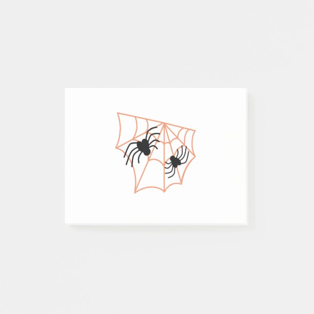 Spider Web Halloween Post-it Notes (Front)