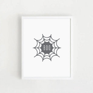 Spider Web. Halloween Poster