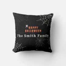 Spider Web Happy Halloween Family Personalised