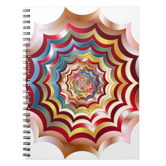 spider web hypnotic revitalised notebook (Front)