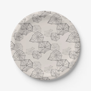 Spider Web Paper Plate