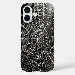 Spider Web Pattern Halloween iPhone 16 Case