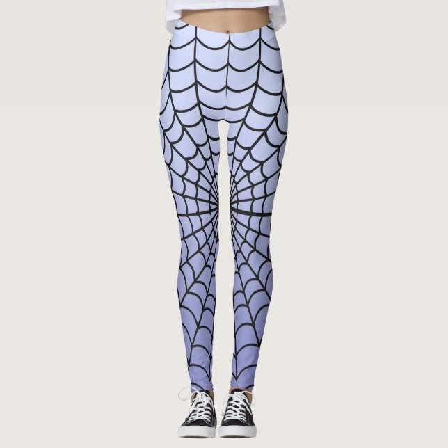 Spider Web Pattern ~ London Fog   Design ~ * ~ Leggings (Front)
