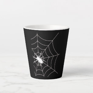 Spider Web Pregnancy Announcement Halloween Latte Mug