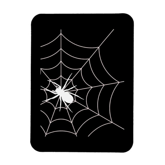 Spider Web Pregnancy Announcement Halloween Magnet (Vertical)