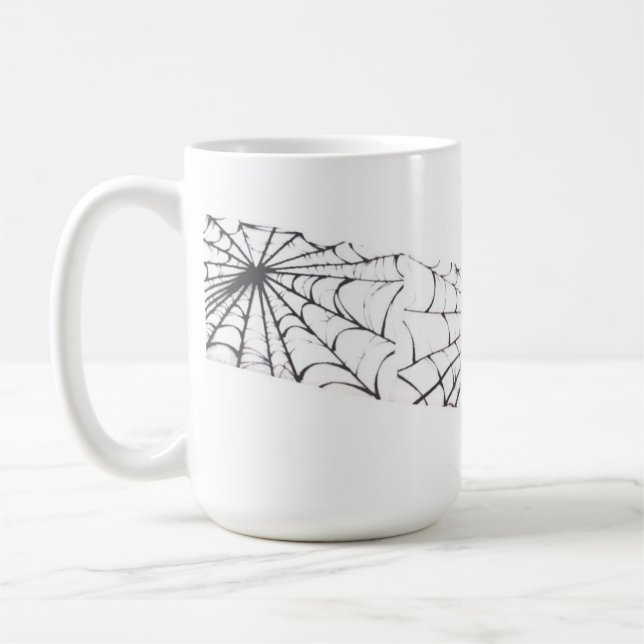 Spider Web Ribbon Coffee Mug (Left)
