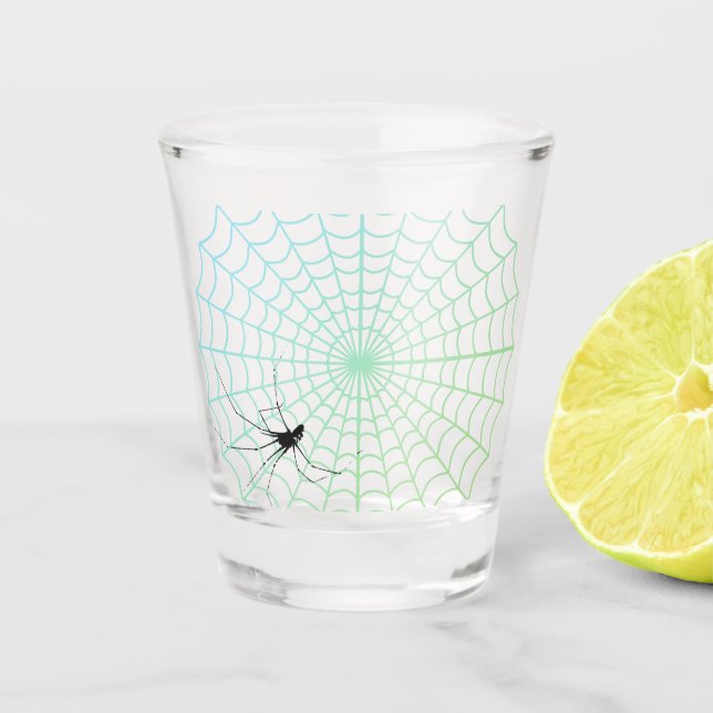 Spider Web Shot Glass (Front)