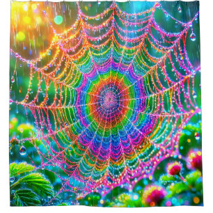 Spider Web Shower Curtain