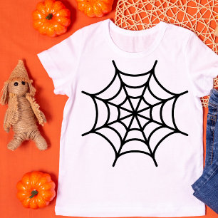 Spider Web Silhouette Halloween  T-Shirt