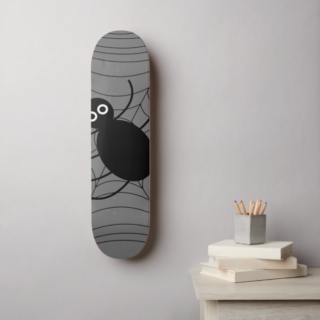 Spider Web Spider Halloween Skateboard (Wall Art)
