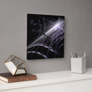 Spider Web Square Wall Clock